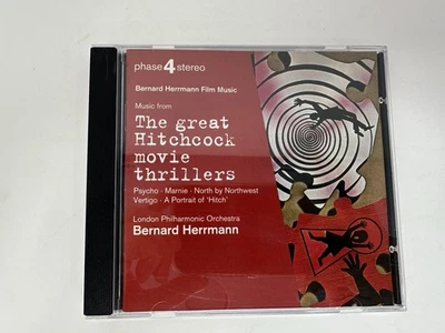 Music from the Great Hitchcock Movie Thrillers by Bernard Herrmann - MINT Disc Foto 1 de 4