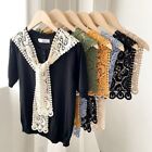 Summer Blouse Shoulders Women Female Scarf Exquisite Knitted Shawl