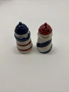 Cracker Barrel Mini LIGHTHOUSE Salt And Pepper Shakers - NEW - Picture 1 of 3