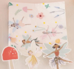 20 Beautiful Fairy Napkin Floral Birthday Party Tissue Tableware Decor Serviette - Picture 1 of 5