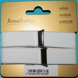 Ärmelhalter Blusenraffer -Deutsche Produktion-  verstellbar weiß Fb 12 - Bild 1 von 2