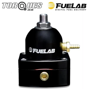 Carburador Fuelab ORB-6 Regulador de presión de combustible ajustable 4-12 psi Negro 51504 - Imagen 1 de 1
