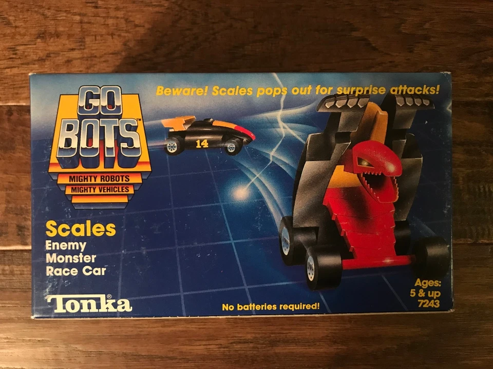 Vintage Gobots Scales 100 Complete Enemy Monster Race Car Robot Tonka 1985