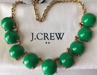 NWT J Crew Bubble Stone Vintage Kelly NECKLACE With bag