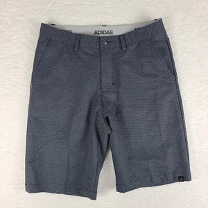 Adidas Ultimate 365 Shorts Mens 32 Gray Black Geometric 10" Performance Golf - Picture 1 of 12