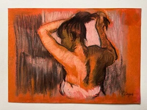 Edgar Degas Drawing on paper (Handmade) signed and stamped mixed media. - Picture 1 of 5