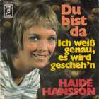 Haide Hansson   Du Bist Da 7 Single Vinyl Schallplatte 49311