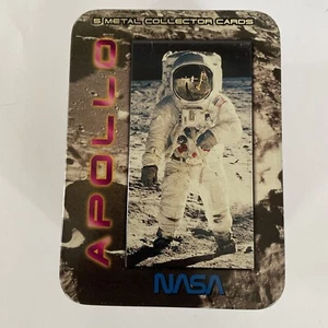 Apollo five metal collectors cards In Tin - Picture 1 of 10