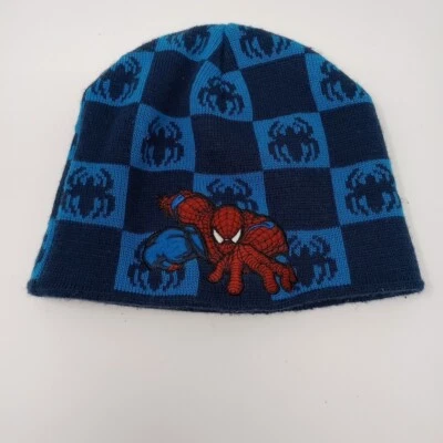Spiderman Marvel Spider Sense Niños Gorro Azul Tejido Calavera Gorra Sombrero Foto 1 de 4