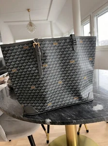 Auth Faure Le Page Daily Battle 35 tote Steel Grey Scale Canvas Leather & insert - Picture 1 of 24