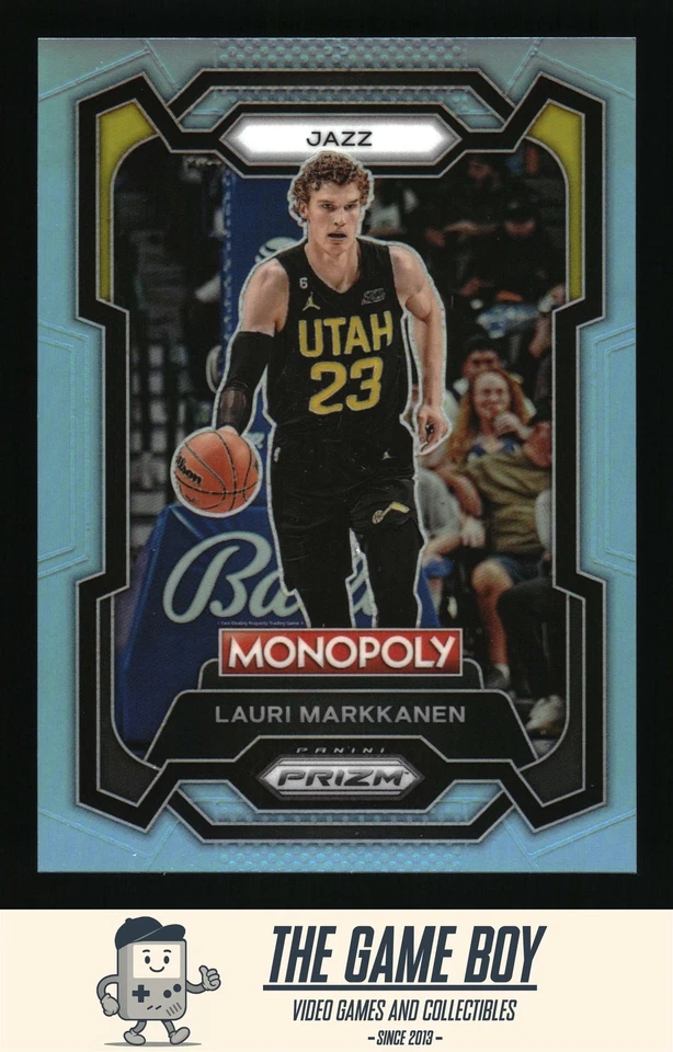 2023-24 Panini Prizm Monopoly Light Blue #85 Lauri Markkanen Utah Jazz /199 - Image 1 of 2