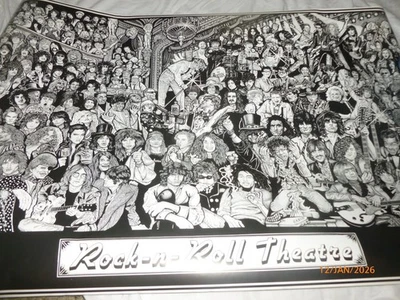 Rock n Roll Theater by Howard Teman Art Poster 36-by-24 Inches 24x36" - Image 1 of 4