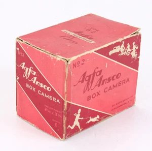 AGFA ANSCO CAJA VACÍA SOLO PARA NO. CÁMARA DE 2 CAJAS, GRANATE/cks/204488 - Imagen 1 de 2
