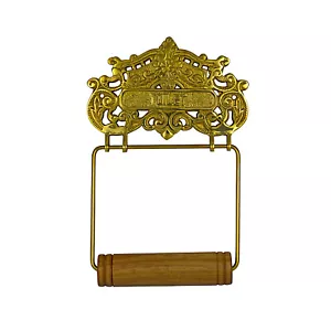 Wall Mounted French Victorian Style Brass Toilet Paper Holder - Picture 1 of 2