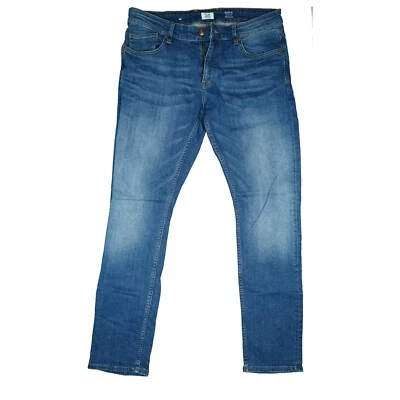 Calça jeans masculina slim fit reta elástica 50 M W33 L32 azul QS S.OLIVER Rick - Imagem 1 de 4