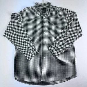 Jos. Camisa informal elegante con botones a cuadros verde/blanco talla grande de A Bank para hombre - Imagen 1 de 6