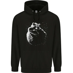 A Red Panda on the Moon Childrens Kids Hoodie - Picture 1 of 3