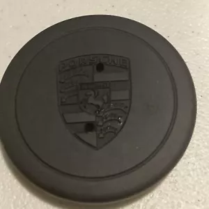 Porsche 911 930 944 Black Wheel Center Cap 1974-1989 Fuchs Alloy 91136103228 - Foto 1 di 5