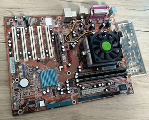 Abit NF8-V V1.0 NVIDIA nForce3 250Gb Socket 754 DDR1 AMD Retro Motherboard + CPU - Picture 1 of 15