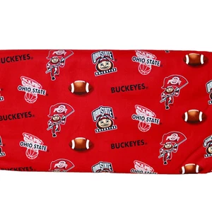 Ohio State Buckeyes ~ Logo Pattern College Cotton Fabric 1/4 Yard 9” X 44” - Picture 1 of 23
