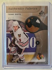 2005-06 SP Game Used Authentic Fabrics Patch #AP-TR Tuomo Ruutu Chicago 4/75