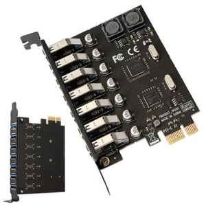 USB 3.0 PCI express adapter PCI e to 7 ports USB 3 expansion adapter Card USB3 - Bild 1 von 8