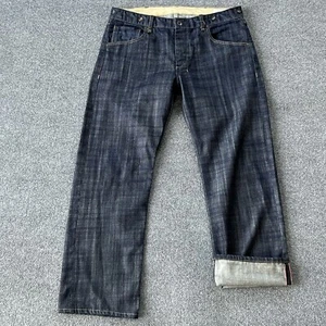 Rag Bone Jeans Men 36 x 30 RB11 Selvedge Indigo Mainline Handmade Workwear Dark - Picture 1 of 18