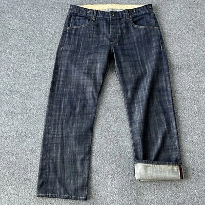 Rag Bone Jeans Men 36 x 30 RB11 Selvedge Indigo Mainline Handmade Workwear Dark - Image 1 of 4