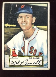 1952 Topps Baseball Card LOW #30 Mel Parnell Red Back - Picture 1 of 1