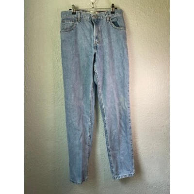 Y2K Vintage Levis 550 Relaxed Tapered Jeans Light Wash Denim Everyday Wear 10L - Image 1 of 3