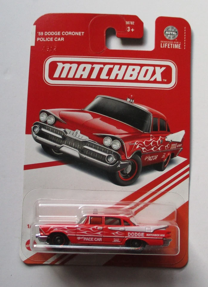 COCHE POLICÍA MATCHBOX TARGET EDICIÓN ROJA 59 DODGE CORONET Foto 1 de 1