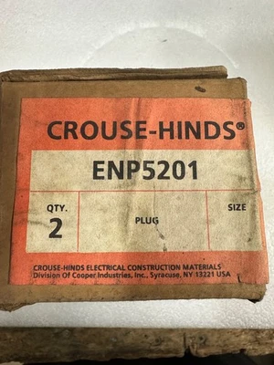 CROUSE HINDS ENP5201 cord cap  2 per box (bin43) - Image 1 of 4