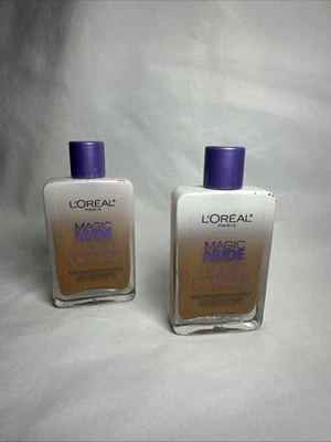 2 XL'Oreal Paris Magic Nude Liquid Powder Bare Skin Perfecting Makeup SOFT SABLE - Image 1 of 4