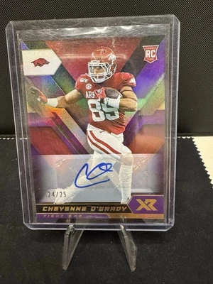2020 Panini Chronicles Draft Picks Football XR Cheyenne O’Grady Rookie Auto /25 - Image 1 of 2