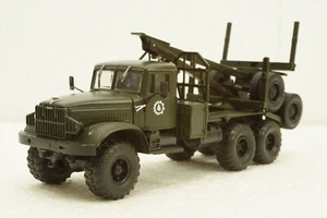 Kraz-255L timber carrier, khaki, N726, Our Avtoprom 1:43 - Picture 1 of 11