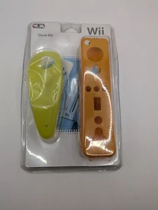 NEW Official Nintendo Wii Glove Kit Yellow Orange Remote & Nunchuk Color Changes - Picture 1 of 5