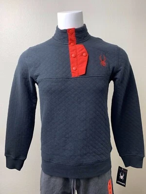 Spyder | Pullover L/S acolchado Frontier para hombre | Negro | Pequeño | Nuevo con etiquetas $149 Foto 1 de 4