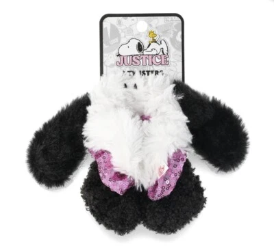 Girls Justice Snoopy Scrunchie Hair Ties 3 Pack - Image 1 of 3