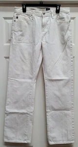 AG Adriano Goldschmied Size 33  Protege Straight Leg Denim Jean White - Picture 1 of 13