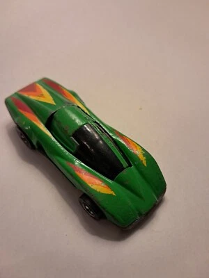 Hot Wheels 1984 Crack-Ups Bangster grün orange gelb rot Mattel Malaysia - Bild 1 von 4