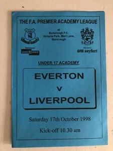 EVERTON U17 V LIVERPOOL U17 1998-99 - Picture 1 of 2