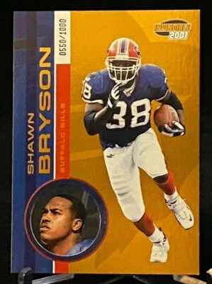 2001 Pacific Invincible #23 Shawn Bryson Buffalo Bills /1000 - Image 1 of 2