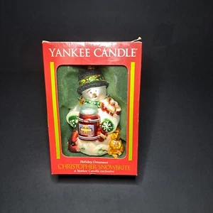 Yankee Candle Holiday Ornament Christopher Snowbrite Christmas New Open Box - Picture 1 of 5
