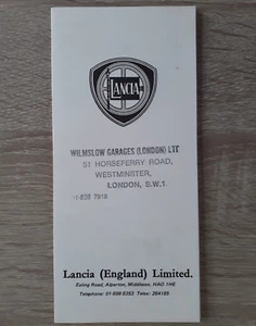 Lancia Range Price List 1971 - Fulvia Flavia - Picture 1 of 3