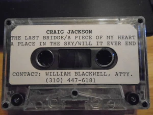VERY RARE Craig Jackson DEMO CASSETTE TAPE rock UNRELEASED 90s unknown male L.A. - Picture 1 of 1