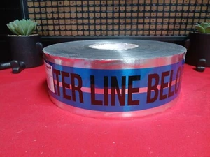 Empire Level MAGNATEC Premium Detectable Tape CAUTION WATER LINE BELOW  ~31-022~ - Picture 1 of 4