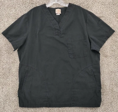 Koi скраб верхний взрослый большой L черный карманы медицинская медсестра - Изображение 1 из 4