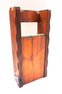Vintage Handmade Wooden Knife Storage Case – Rustic 1960s Wood Box Holder 🪵🔪 - Picture 1 of 10
