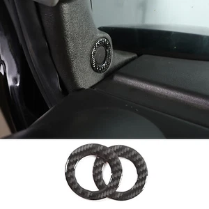 Carbon Fiber Car A Pillar Horn Frame Cover Trim Sticker For Hummer H2 2003-2007 - Picture 1 of 18
