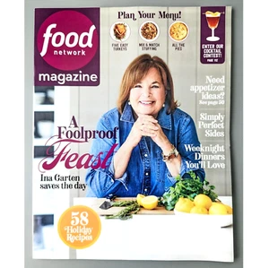 Food Network Magazine November 2022 Ina Garten Foolproof Feast Holiday Recipes - Picture 1 of 2
